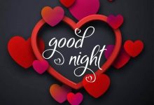 good night my sweet friend photo 220x150 - purple decorated heart Romantic photo frame