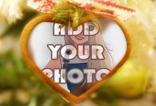 photo frame heart when love 220x150 - romantic love photo frames online