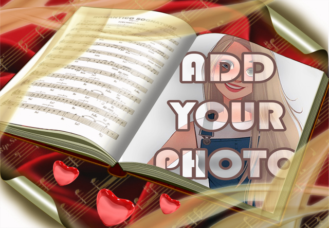 photo frame music book cover - photo frame music book cover