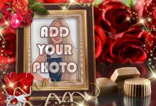 photo frame you are more beautiful than the taste of chocolate 220x150 - photo frame roses on your birthday my love