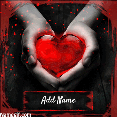 write name on gif image your my heart pulse - add text on glitter mug gif image