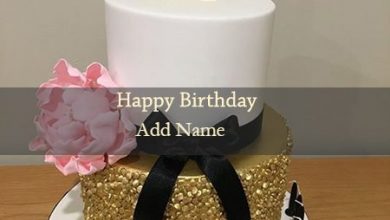 Photo of add name on 21st birthday cake photo