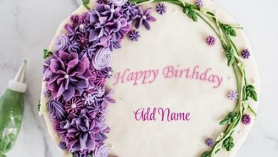 Photo of add name on Happy Birthday cake for birthday occasion