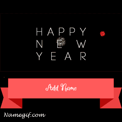 add name on happy new year fireworks gif video images - Red animated rose for you