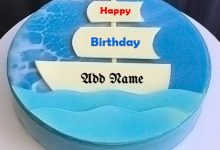 add name on ship birthday cake photo 220x150 - Photo Frame brown classic elliptic Frame