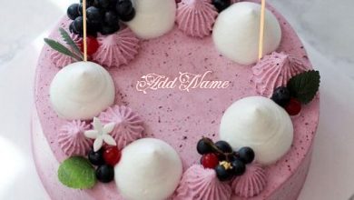 Photo of add name on strawberry cake birthday cake