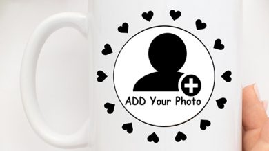 Photo of add your photo on heart frame photo mug