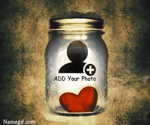 add your photo on love jar photo frame - add your photo on love jar photo frame