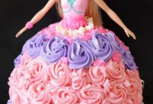 barbie doll cake photo 220x150 - Write name on Happy Birthday