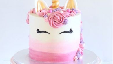 Photo of unicorn birthday cake photo